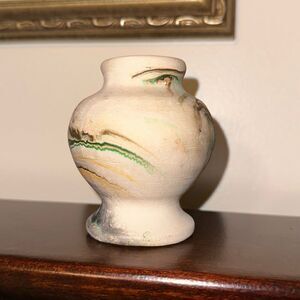 Vintage NEMADJ POTTERY Handmade Stoneware Mini Vase